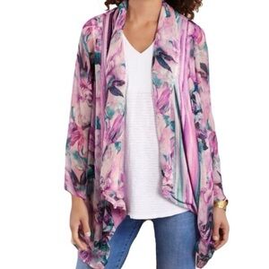 Soft Surroundings Rites of Spring Topper Flowy Cardigan